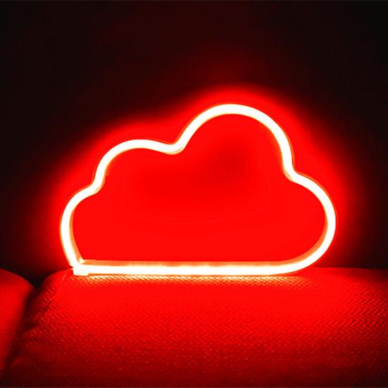 Cloud Shape Home Decoration LED Colorful Rainbow Neon Sign Light Lamp for Room