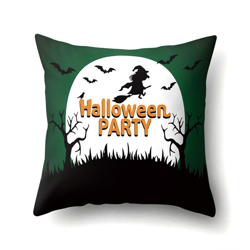 Halloween Pillowcase Car Waist Pillow Pumpkin Sofa Cushion Cover Office Home Living Room Pillowcase