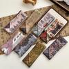 Long Streamer Bow Tied Hair Retro Dunhuang Oil Painting Silk Scarf Headband Women Tied Headscarf