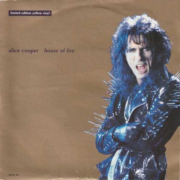 7-дюймовая пластинка ALICE COOPER House Of Fire ALICEY4 Epic 1989 UK Rock Б/у
