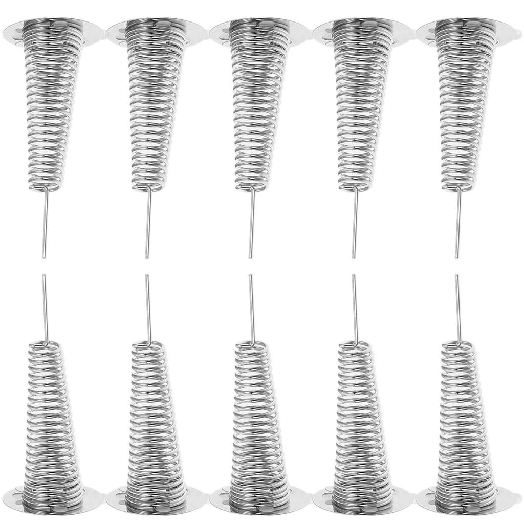 10Pcs Dashboard Spring Base Metal Adhesive Car Shaking Headrocker Stable Rocking Base for Dashboard Ornament Decoration