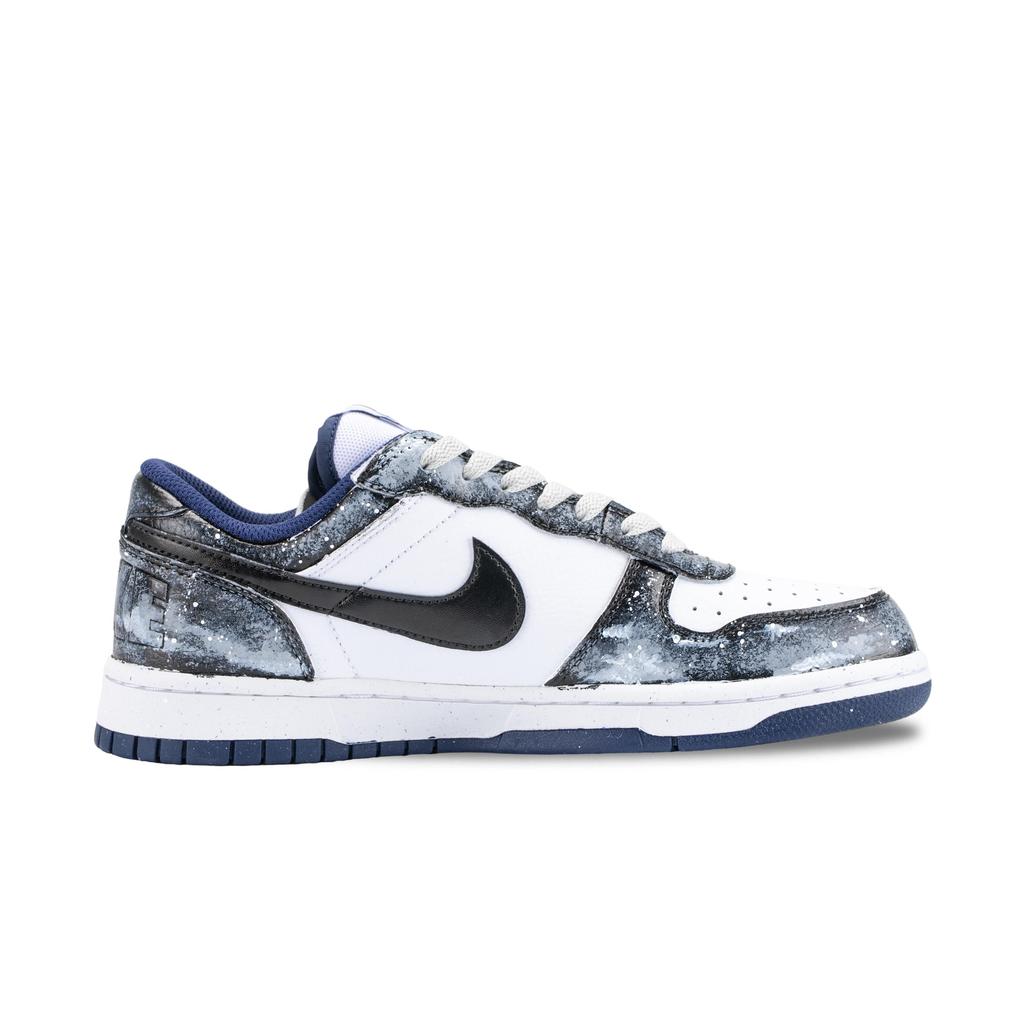 Nike Big Misty River And Setting Moon Cushioning Abrasion Resistant Low top Skateboard Shoes Unisex Black White Gray 355152-140(Team836-)