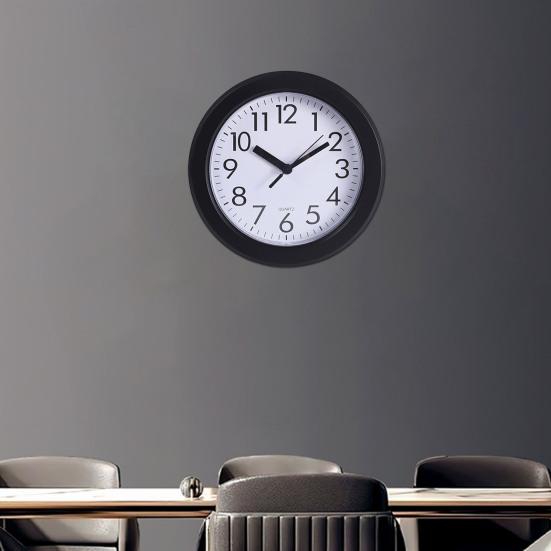 Современные настенные часы, дизайн с большими цифрами, легко читаемые, на батарейках, бесшумные, не тикающие, декоративные подвесные часы