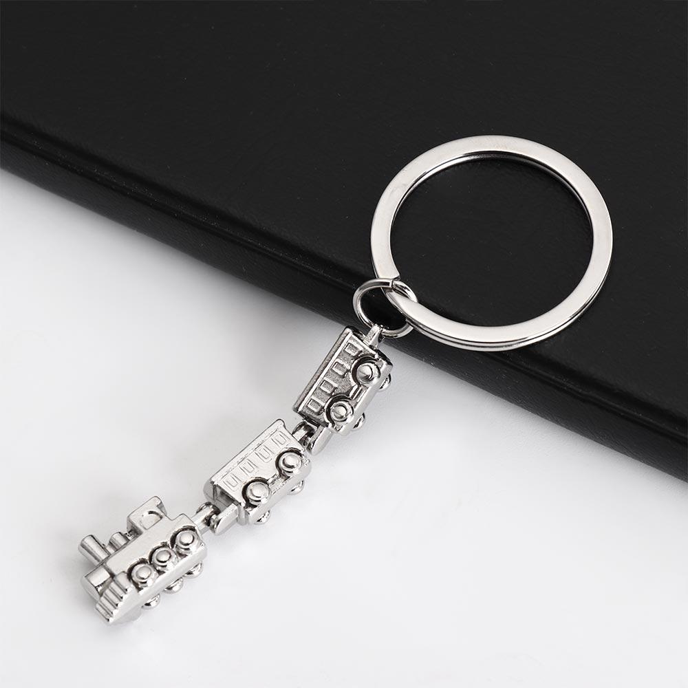 Train Model Movable Joint Train Keyring Metal Train Model Keychain  Girls