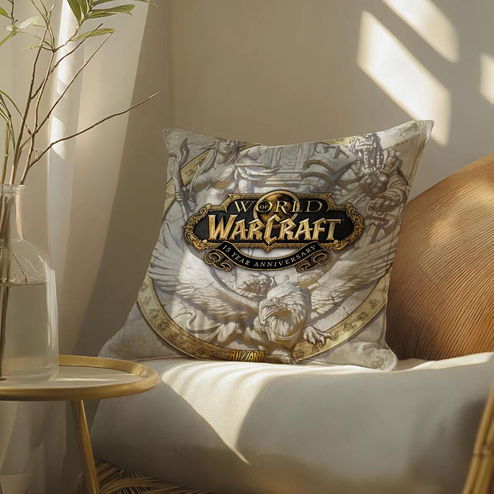 W-Worldofwarcraftgame Pillow Case Pillowcase, Double-Sided Printed, Sofa Cushion, Bedroom Headboard