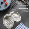 Stainless Steel Mini Draining Basket With Dual Handles For Kitchen Food Prep And Oil Drainage