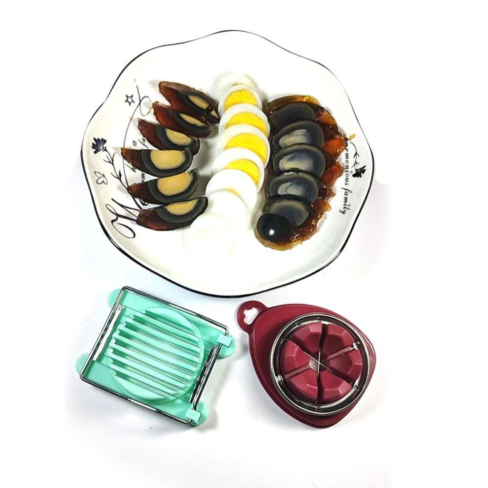 Manual Food Boiled Egg Slicer Stainless Steel Fruit Salad Cutter Egg Chopper  Kitchen Accessories