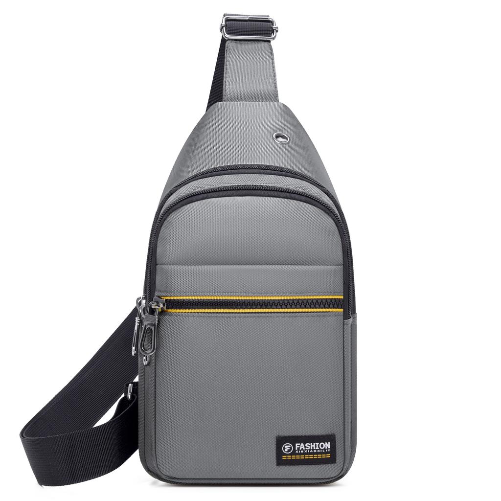 Нагрудная сумка, модная новая однотонная мужская нагрудная сумка, уличная повседневная модная сумка через плечо на одно плечо