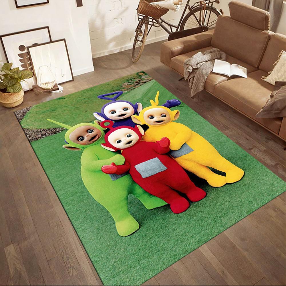 Teletubbies Friends Sun Square rugs are a great choice for living rooms, bedrooms, home décor, and as gifts.