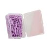 50pcs Paper Clips Small Cute Paper Clips Portable Office School Paper Clips for Scrapbook Decoration Violet