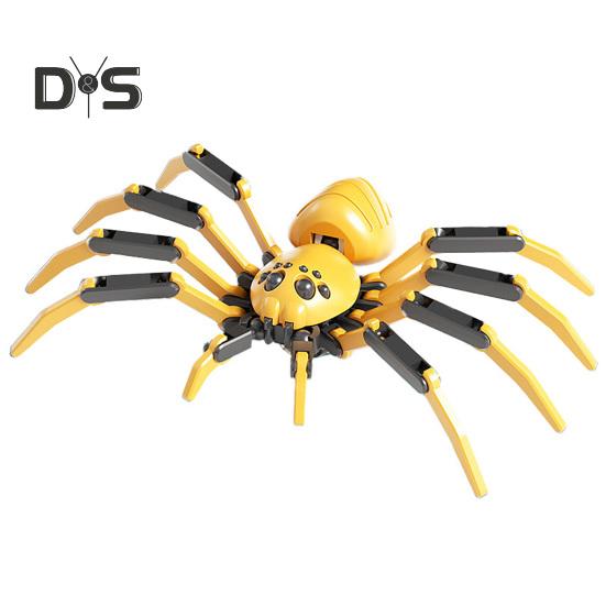 3D красочная гигантская фигурка паука с подвижными суставами, модель паука, реалистичное украшение для животных, обучающая игрушка для сборки паука, настольное украшение