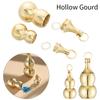 Keychains Necklace Decor Jewelry Pendant Hollow Gourd Keychain Hanging Brass Gourd