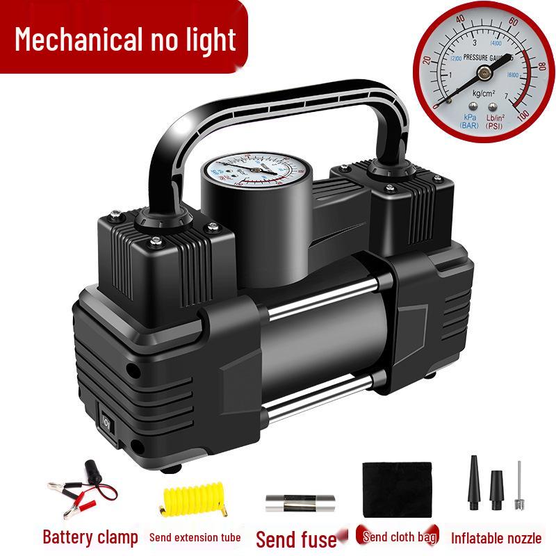 Портативный 12В Электрический Двухцилиндровый Насос для Накачивания Шин