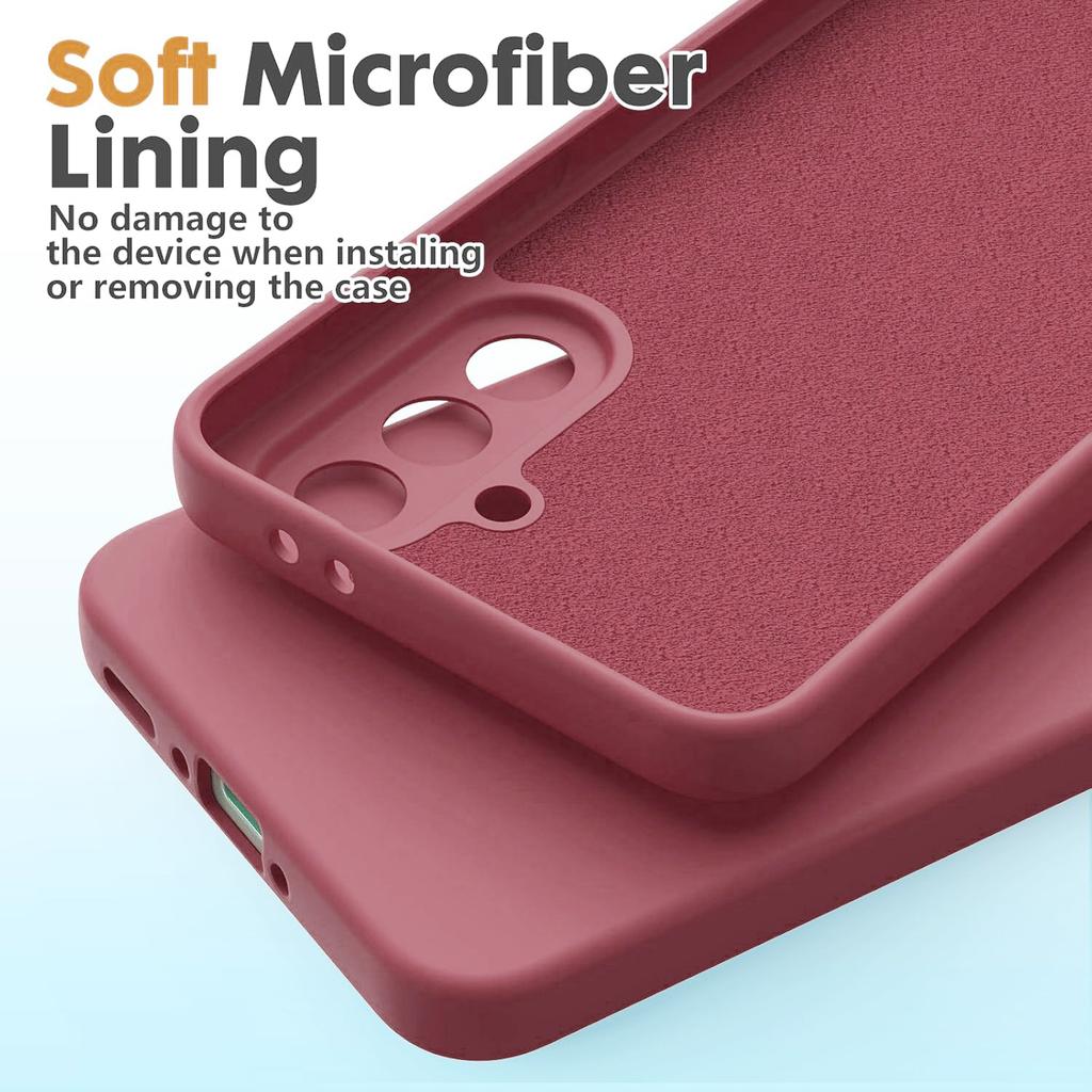 Для Samsung Galaxy A17 A37 A57 A56 A36 A55 A54 A53 A52 A34 A33 A35 A15 S20 S21 S22 S23 S24 S25 FE S26 Plus Ultra Чехол из жидкого силикона Силиконовый