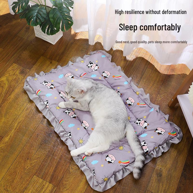 Уютное одеяло для питомца: Теплый, утолщенный спальный коврик для собак и кошек - Идеально подходит для осени и зимы