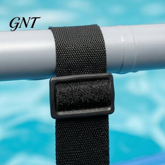 Above Ground Pool Blanket Holders 6Pcs Solar Cover Straps, Storage Adjustable Nylon Hook And Loop Outdoor Securing Bands Straps for Framed Pools, Keep