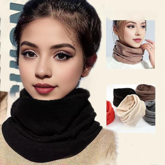 Мужской и женский термошарф с утолщенной двухсторонней бархатной подкладкой, зимний окрашенный шарф, хорошее отопление