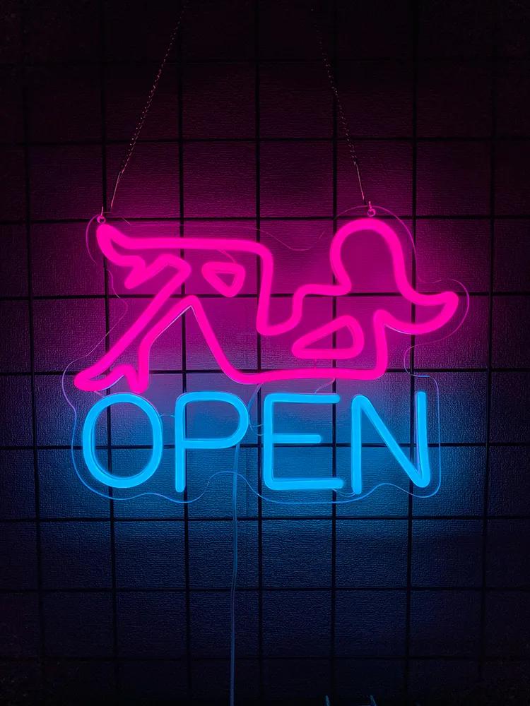 Open-neon signs, led signs, suitable for commercial spaces, acrylic lights, usb powered