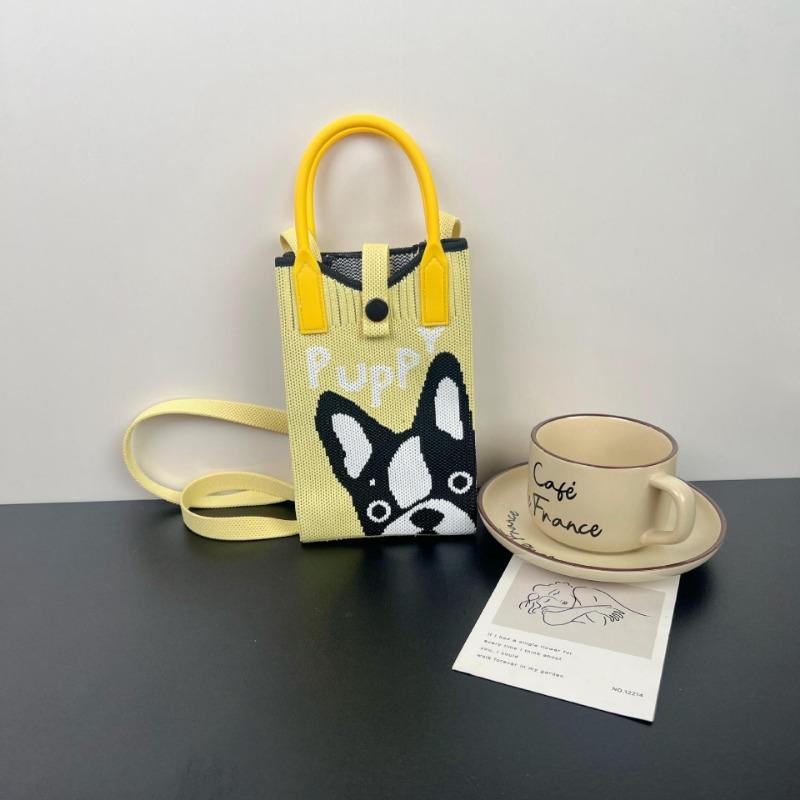 Ns сумка для мобильного телефона мультяшная милая нишевый дизайн вязаная сумка универсальная сумка через плечо мессенджер кошелек для мелочи милый стиль