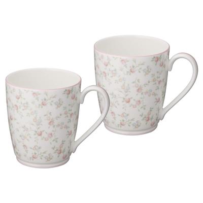 Кружка Noritake 295 мл Cutie Rose Безопасна для микроволновой печи 2 штуки Костяной фарфор (Парный набор) P97280/9940
