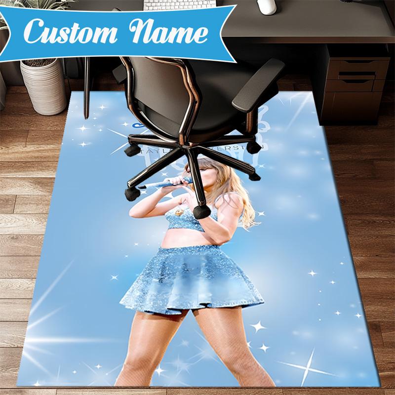 Custom Name Top singer Taylor Rug Game Carpet, Floor Mat for Bedroom Living Room Entryway Rug, Home Decor Idea Gift for Christmas birthday