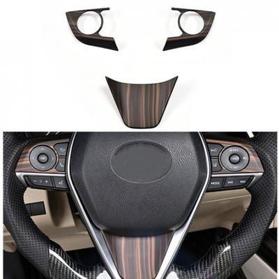 Для Toyota Camry 2018- Декоративная накладка на рулевое колесо с текстурой под дерево