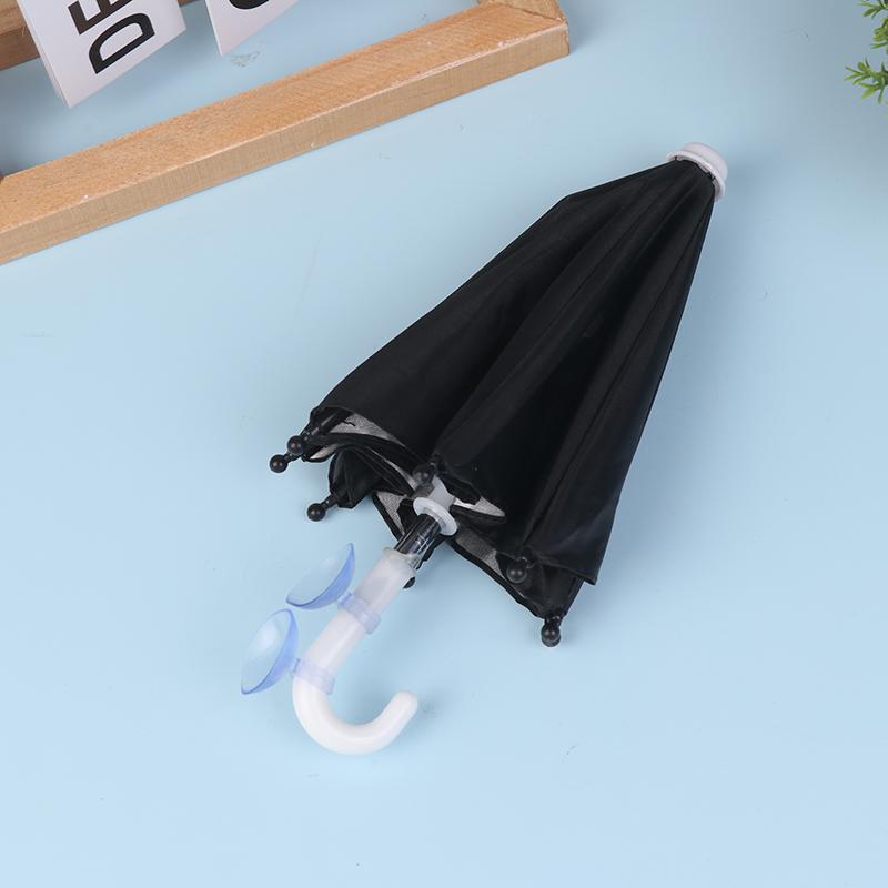 Auto Portable Mobile Phone Holder Car Mini Sunshade Rainproof Bike Motorcycle Decoration Umbrella Phone Stand Bracket Umbrella