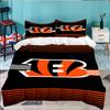 Cincinnati-Bengals Helmet 3pcs Bedding Set,Including 1pc Duvet Cover And 2pcs Pillowcases Perfect Gift for Christmas,Ideal for Bedroom, Dormitory