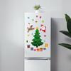 Christmas Fridge Stickers Decoration Waterproof Refrigerator Garage Door