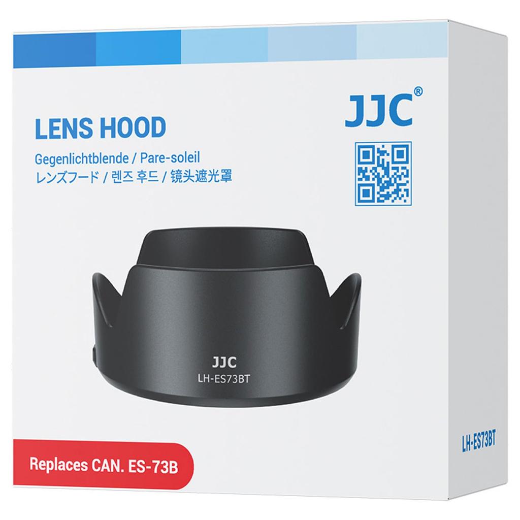 JJC Lens Canon Petal for Canon RF 45mm Black Hood, ES-73B Compatible, Reversible, Shape, F1.2 STM, (JJC-LH-ES73BT)