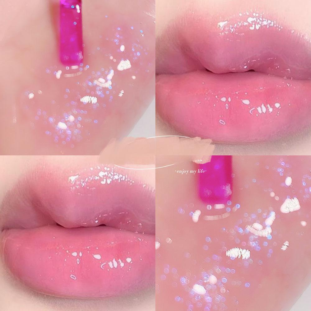 SHAQINUO Water Gloss Lip Gloss Moisturizing & Plumping Lip Glaze for a Sparkling Mirror Finish