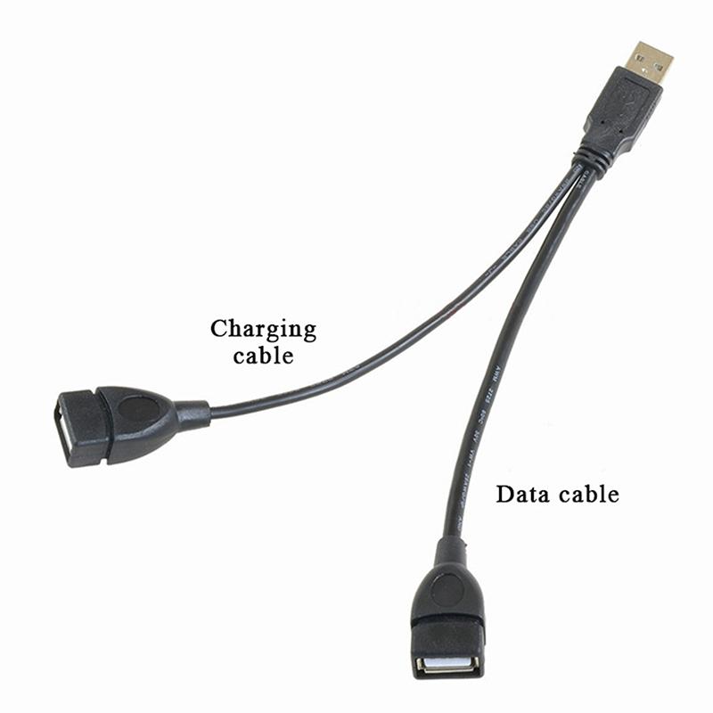 Высококачественный USB 2.0 Кабель-разветвитель 1 на 2 Женский на USB Мужской Удлинитель Питания