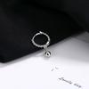 Simple Temperament Beads Korean Copper Fashion Jewelry Stud Earrings Ear Buckle Hoop Earrings