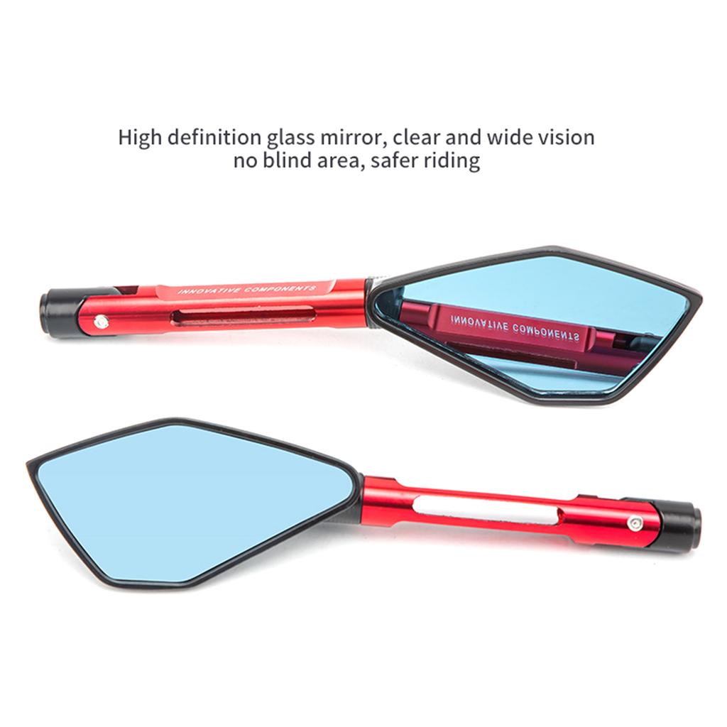 Аксессуары для руля мотоцикла: Боковые зеркала заднего вида Зеркала заднего вида на руль Зеркало с антибликовым покрытием 8/10 мм