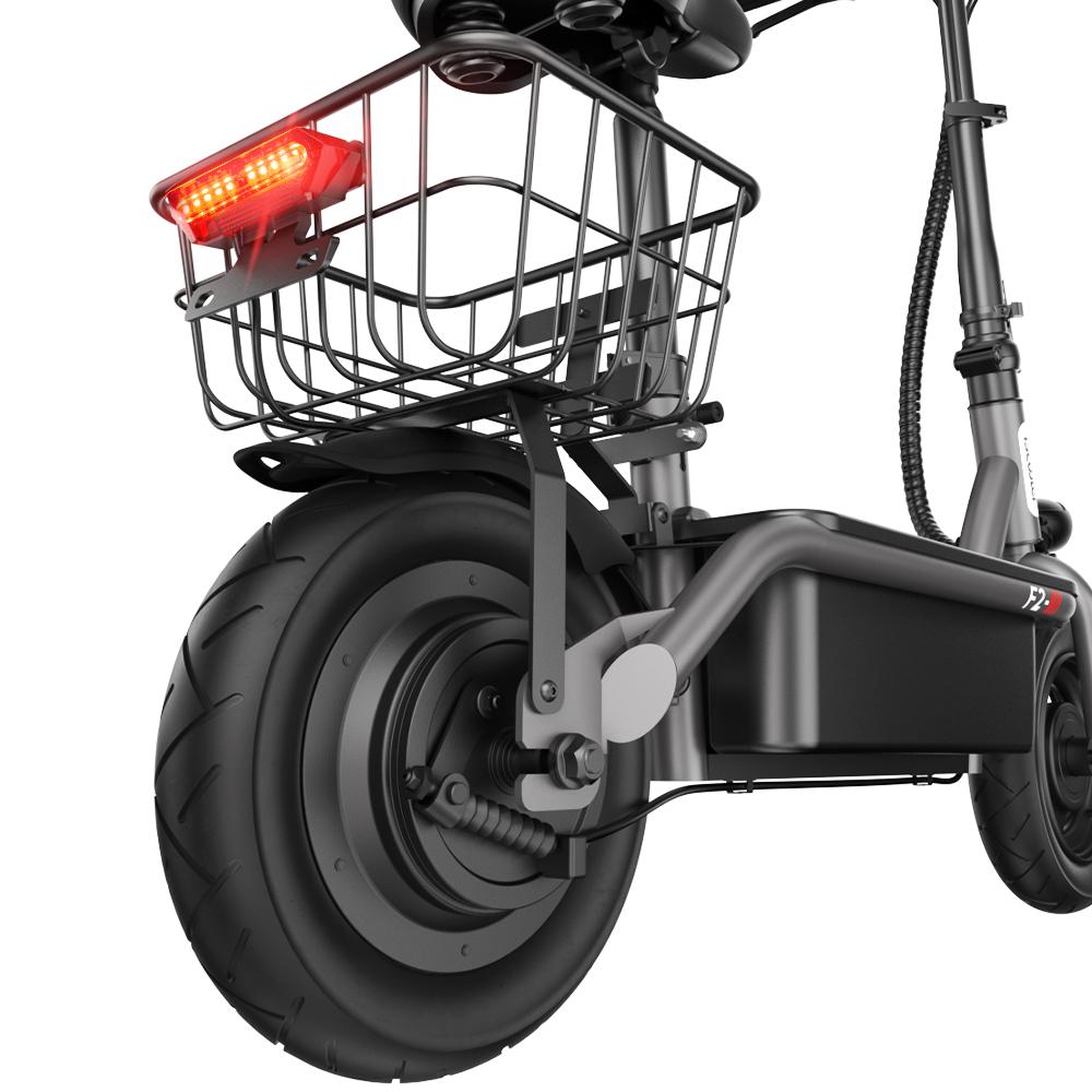 iScooter F2 10'' Electric Scooter 500W 36V/7.8Ah 30KM/H Folding Light Weight with Seat and Basket Small Shopping Scooter