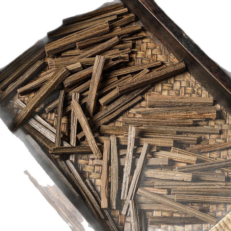 Authentic Natural Agarwood Herbal Medicine 500g - Agarwood Strips, Silk, and Powder with Sandalwood.