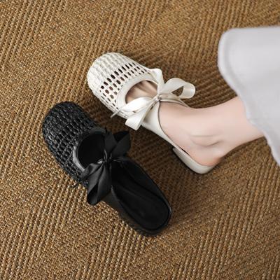 Новые повседневные тапочки с открытой пяткой, резиновая мягкая подошва, тапочки на плоской подошве, однотонные сандалии, обувь больших размеров, летние женские тапочки, женские