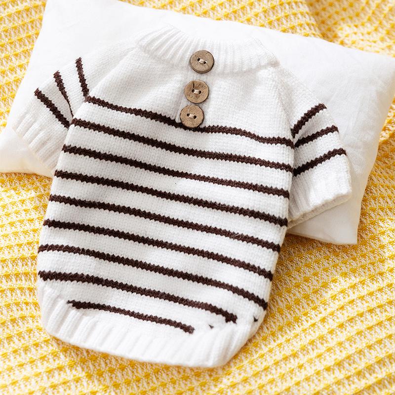 Осенне-зимняя одежда для щенков, утолщенный теплый свитер, одежда для питомцев, для маленьких собак, кошек, тедди