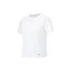 Футболка Li Ning Fitness Series Solid Color Ice Feel Loose с коротким рукавом для женщин, топы, стандартный белый цвет ATST560-1