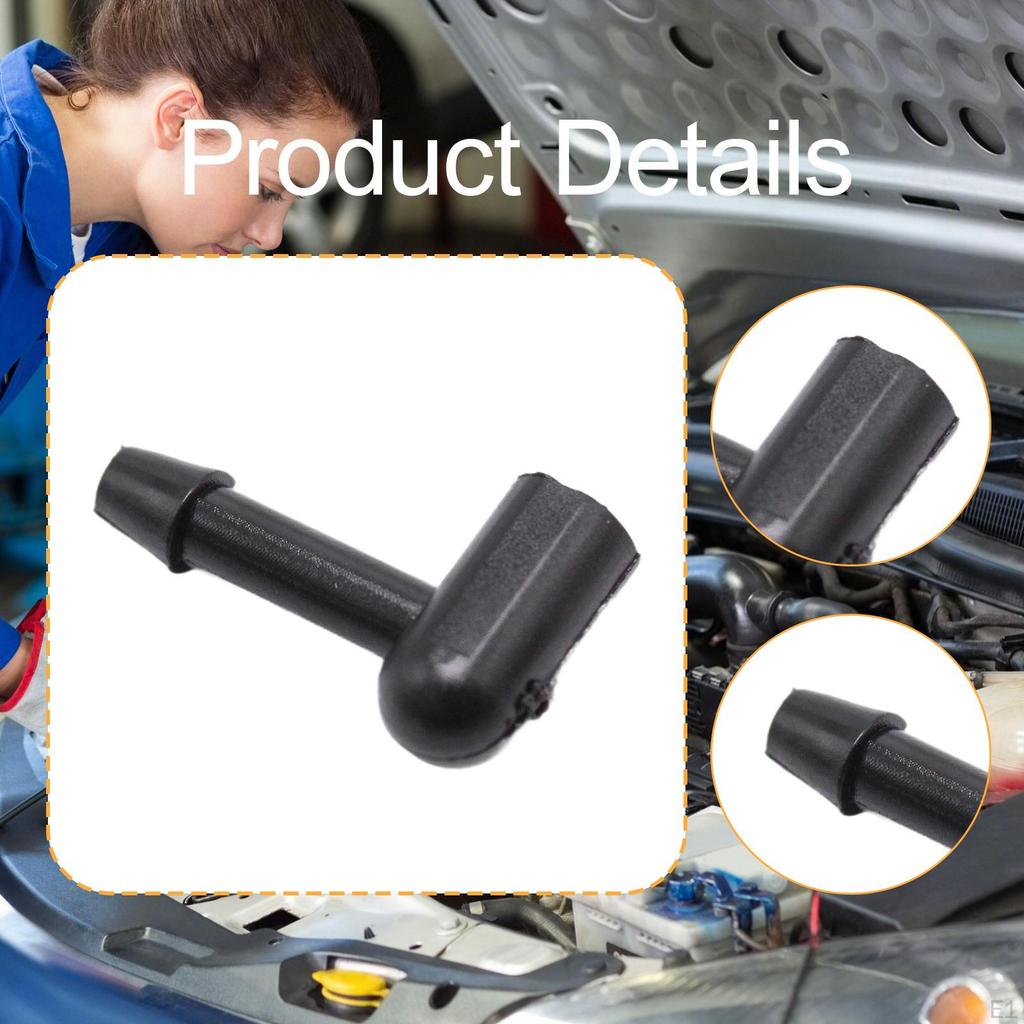 Windshield Washer Hose Nozzles Adapter, 90 Degree Bend Windscreen Connection for Truck Vehicle