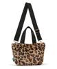 FUR EW TOTE3029Леопардовый Пушистый Мех