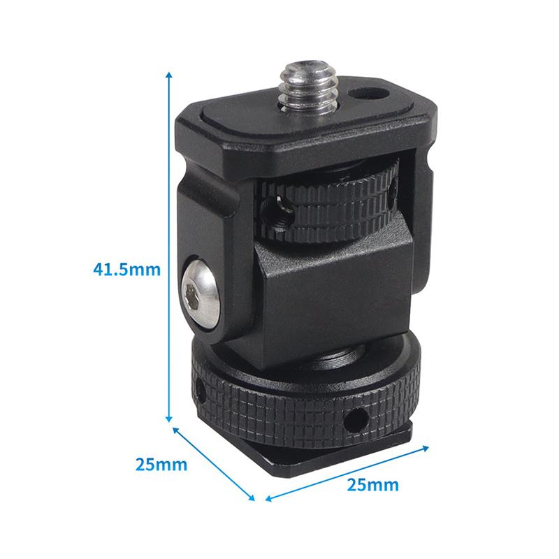 Алюминиевый мини-штатив для крепления монитора, адаптер для холодного башмака 1/4 дюйма для крепления камеры, монитора, вспышки, микрофона, светодиодной подсветки