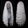 AIMEYA Platinum Wigs for Women Mix Blonde Synthetic Lace Front Wig Black Long Natural Wave Synthetic Hair Wig Daily Use Cosplay