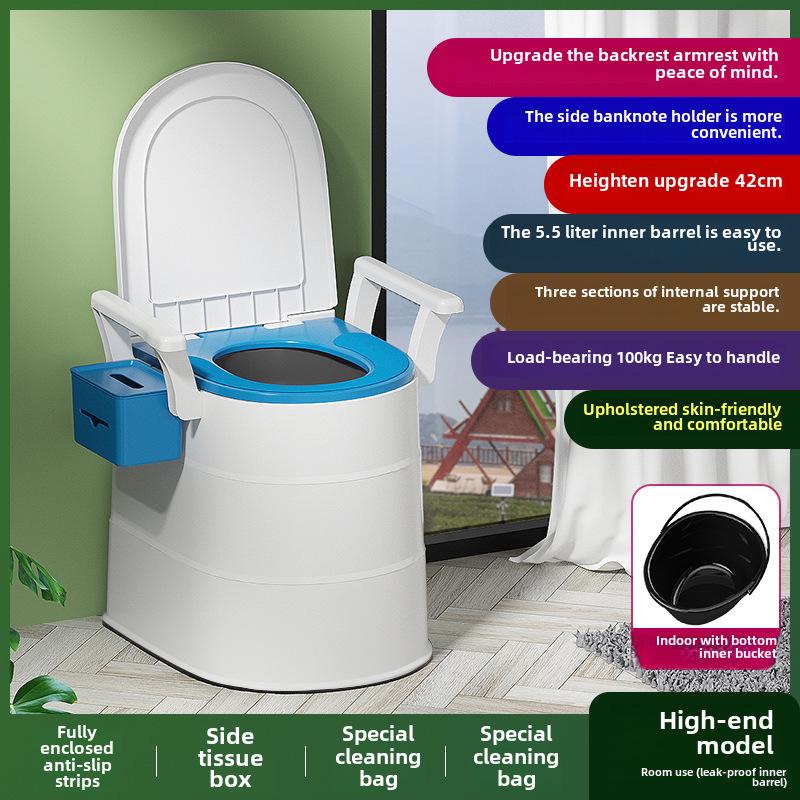 Portable Adult & Elderly Deodorant Toilet Stool for Home
