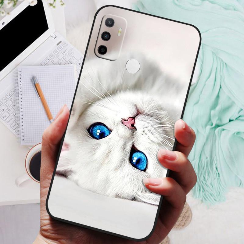 Чехол для OPPO A32 A53 A53S 2020, Чехол для телефона OPPO A15 A15S A35, Силиконовый мягкий задний чехол со львом и волком, Защитный чехол A53 2022