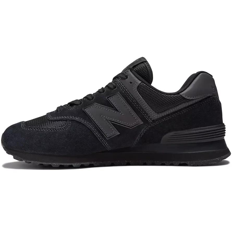 Мужские кроссовки New Balance 574 ENCAP спортивная обувь замшевая черная (ML574EVE) 40,5
