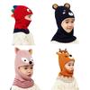 20202 To 6 Years Old Boy Girl Beanie Protect Neck Cartoon Animal Windproof Winter Child Knit Hat Kids Girl's Earflap Caps