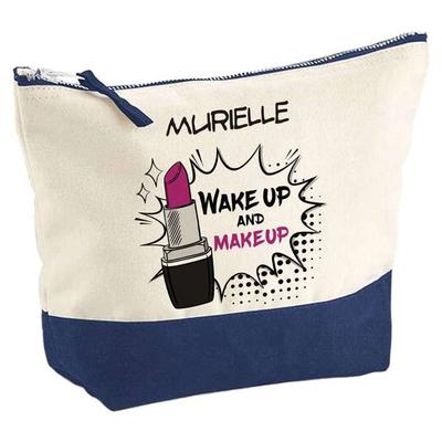 Trousse De Maquillage - PLANETEE - Murielle Wake Up and Makeup - Grand Format - Coton - Impression HD