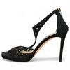 Аутентичные сандалии на каблуке с перфорацией в виде звезд JIMMY CHOO Черные ji8803ss Б/у