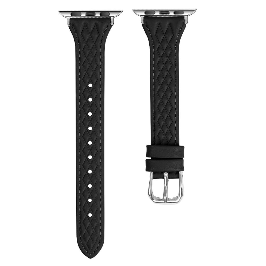 For Apple Watch Series 10 42mm/9 8 7 41mm/SE (2023) SE (2022) SE 6 5 4 40mm/3 2 1 38mm Watch Band Top-Layer Cow Leather Strap